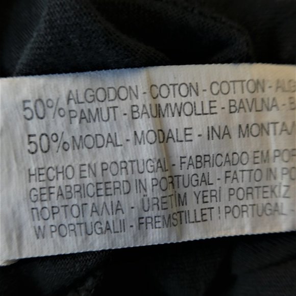 Zara Tee Black Hi Low Animal Cheetahs front & Back Crew Slouchy S - Picture 7 of 7